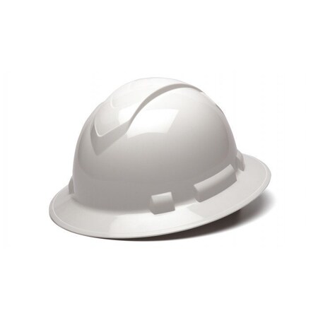 Pyramex - Ridgeline Hard Hat - White-Ridgeline Full Brim 4 Pt Ratchet Suspension HP54110